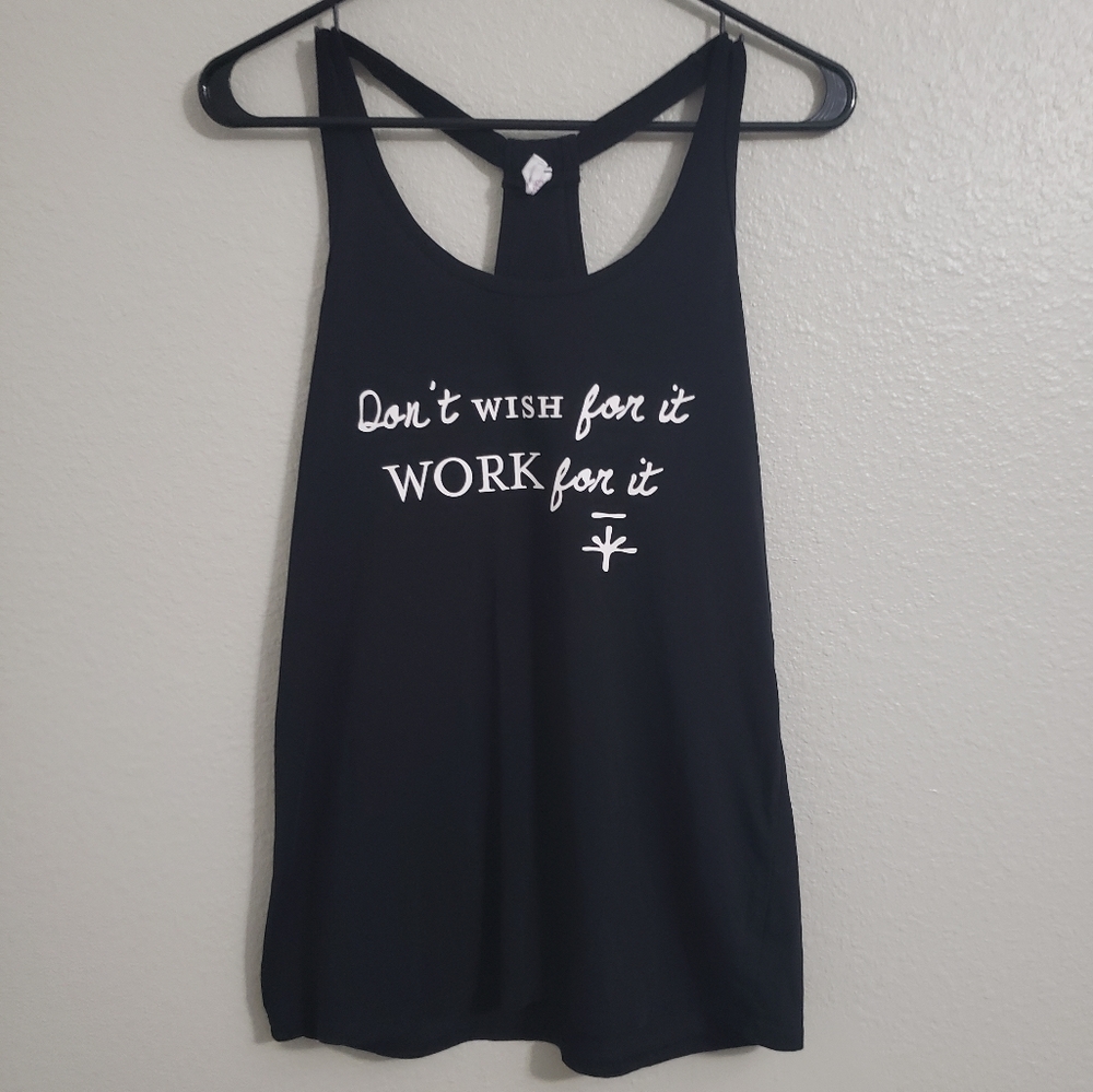 Soybu razor back black athletic top size L
